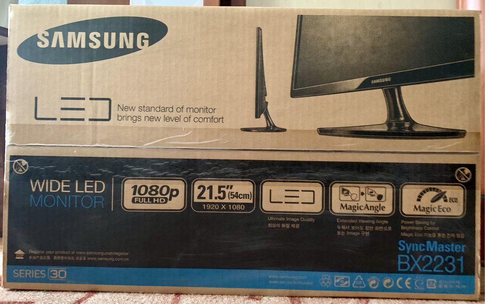 Монітор 21.5" Samsung BX2231 LED 2ms 1920x1080 (FullHD)