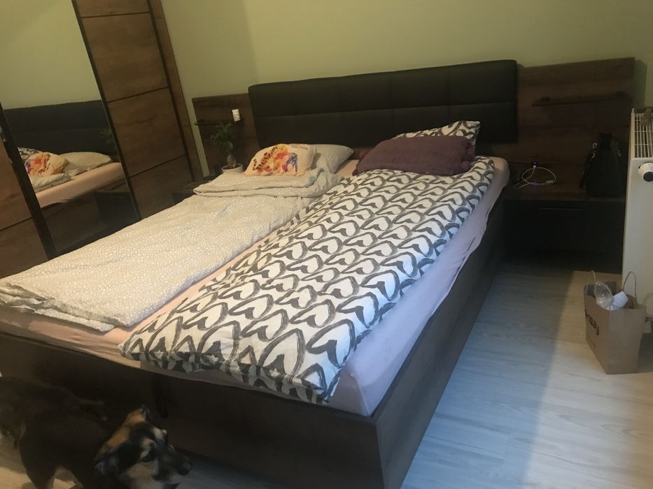 Łóżko 160 z szafkami nocnymi Kassel