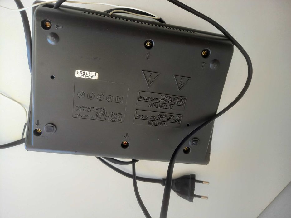 Rádio Despertador SONY