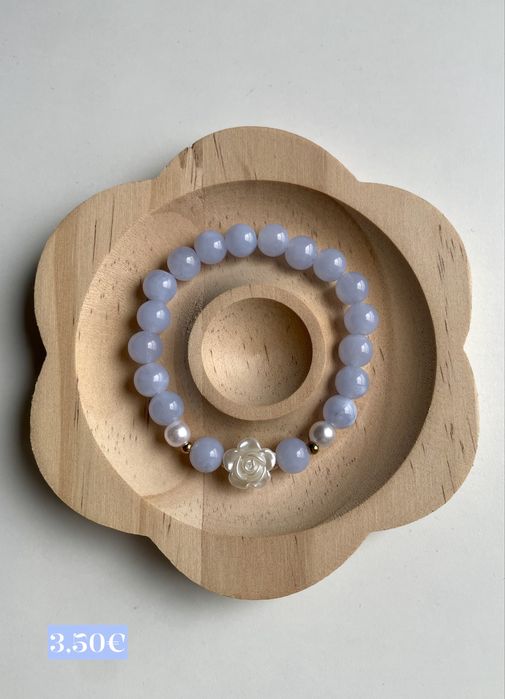 Pulseira feita à mão - Blue sky