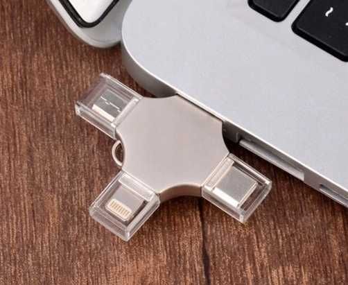 Pendrive P&S 4 W 1 256 GB USB 3.0 srebrny