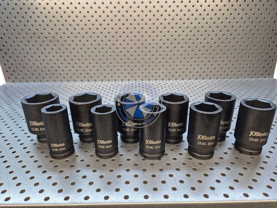 Nasadki udarowe długie 3/4" 22-41mm nasadki udarowe duże nasadki 3/4"