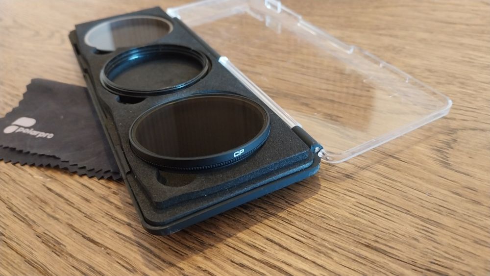 Filtro polarizador  e UV 46mm da Polarpro