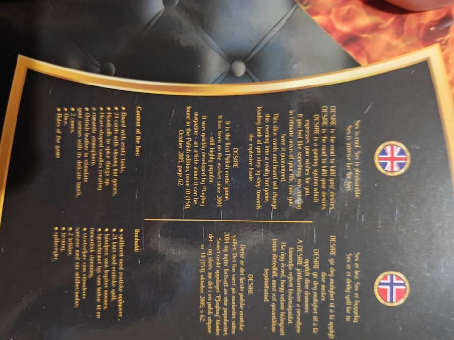 Gra erotyczna planszowa-DESIRE