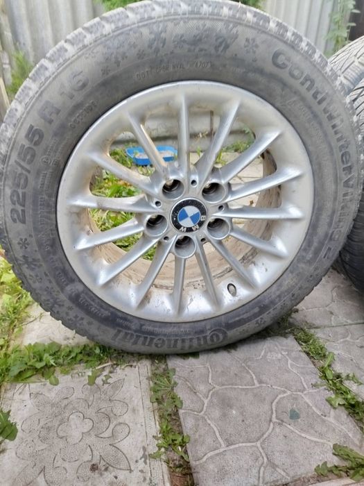 Продам диски R 16 для BMW 5×120 з зимовою гумою 225/55 в гарному стані