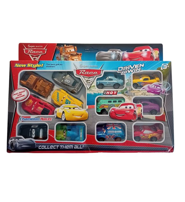 Zestaw 12 autek "AUTA" Zygzak McQueen