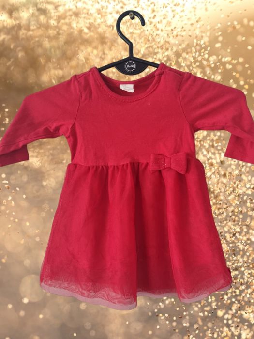 Sukienka świąteczna H&M rozmiar 68 cm