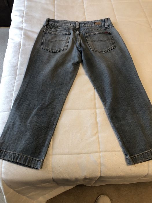 Calça de ganga cropped