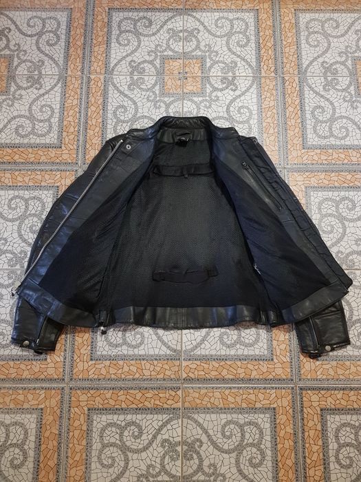 Жіноча шкіряна мотокуртка FLM (M 40-42)