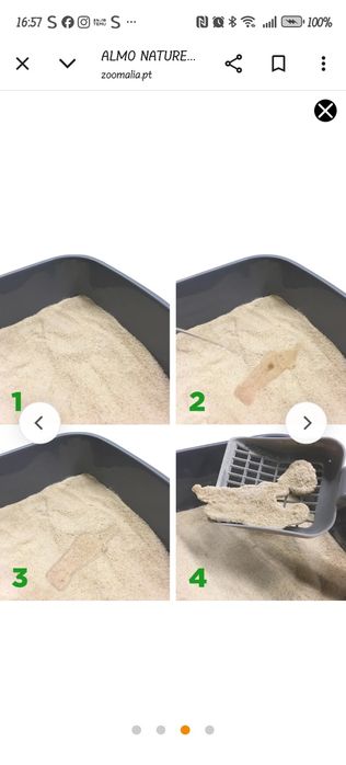 Almo Nature - Areia gato biodegradável