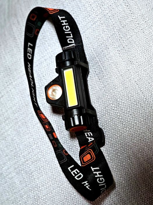 Продам налобный фонарик на голову на аккумуляторе