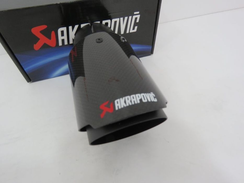 Ponteira Look Akrapovic Carbono + Preto 90mm