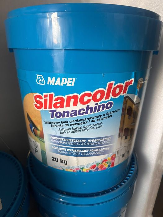 Mapei Tynk silikonowy Silancolor Tonachino ANTRACYT