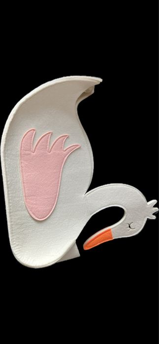 Pojemnik koszyk przybornik na drobiazgi łabędź ptak cute ozdoba do domu