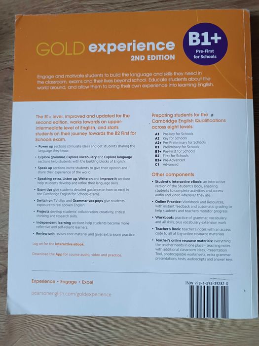 GOLD experience B1+ 2nd edition + access code