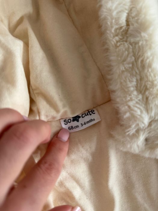 Дитячий плюшевий комбінезон (so cute) 3-6 місяців
