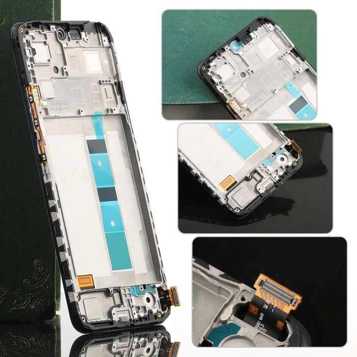 Ekran Xiaomi Redmi Note 12 4G LCD 6.67", czarny z ramką i narzędziami