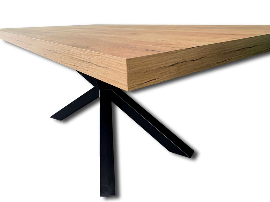 Stół 250x90 Loft Dąb Craft złoty