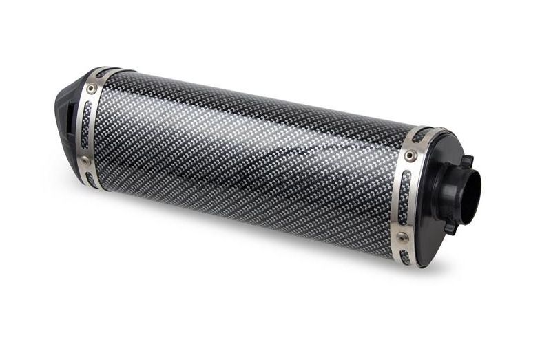 Tłumik sportowy tuning motorower Junak barton Skuter Quad CARBON nowy