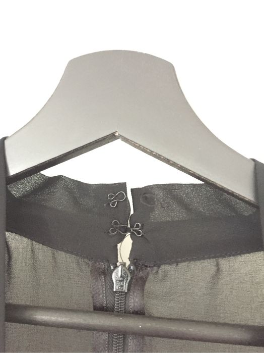 Czarne body H&M rozm. XS 34 głęboki dekolt