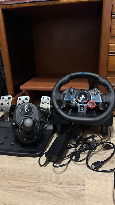 Volante g29 com pedais eshifter e caixa original