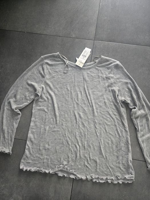 KappAhl cienki sweter XL srebrno szary NOWY