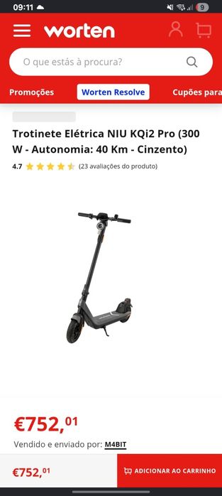 Niu kqi2 pro em excelente estado