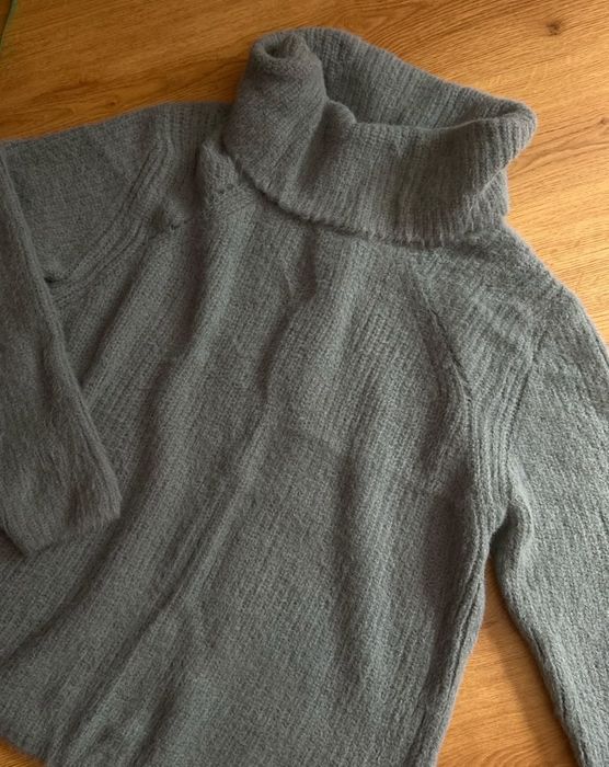 Sweter damski z golfem oversize gruby i ciepły XXL
