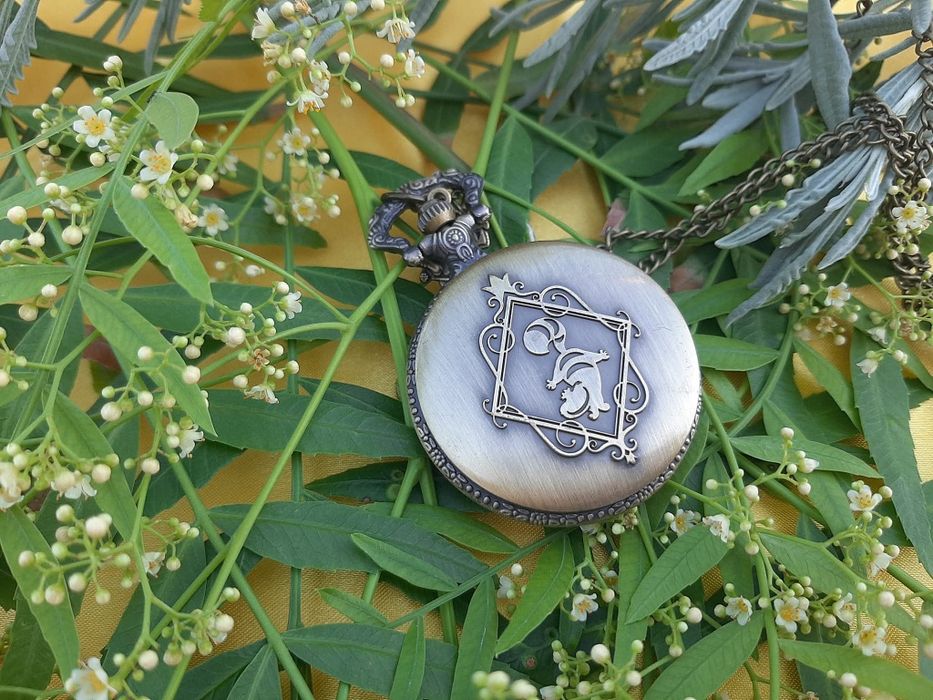 Relógio de Bolso Alice no país das maravilhas - Novo