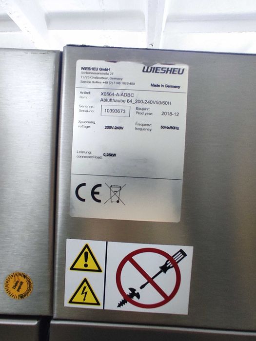 Конвекційнапіч. Хлібопекарська піч. Wiesheu. Dibas 64S/L. 2018.