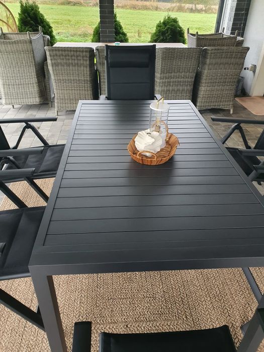 Meble ogrodowe aluminiowe,6 osobowy Piękny!