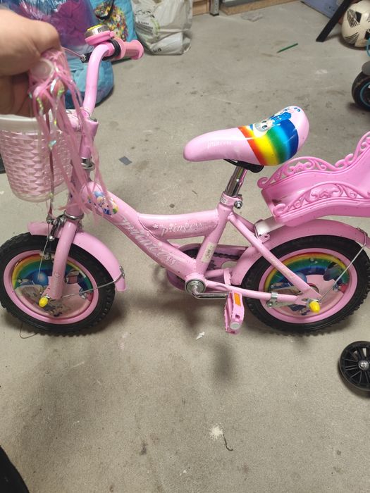 Rowerek dla dziewczynki 12 cali pompowane koła