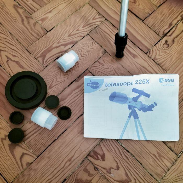 Telescópio itsimagical para criança completo com instruções raramente