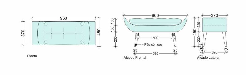 Banqueta  TRESOR  nova interdesign