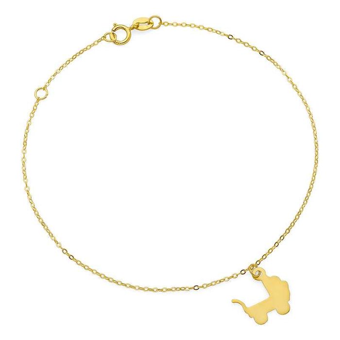 WYPRZEDAŻ 250zł/g 333 Złota Bransoletka dla Mamy Celebrytka z Wózkiem