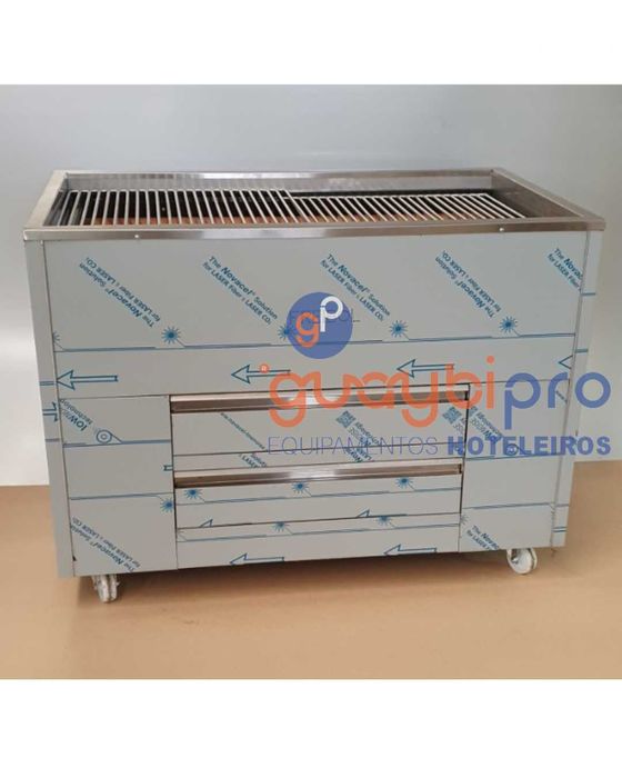 grelhadores a gás ou carvão