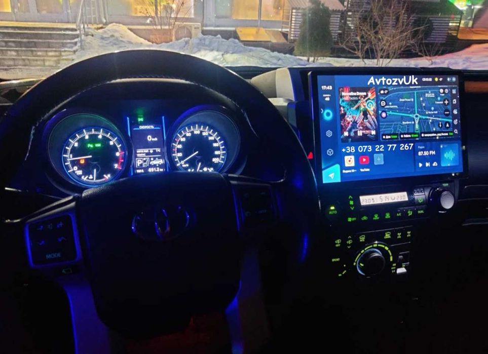 Магнітола PRADO 150 Toyota GPS USB Тойота Прадо 150 CarPlay Андроїд 16
