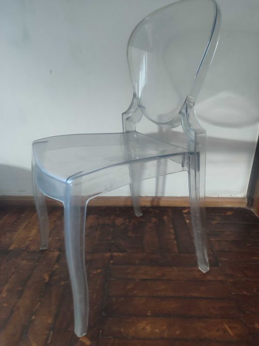 Krzesło transparentne pleksa Queen Pędraki 6 sztuk