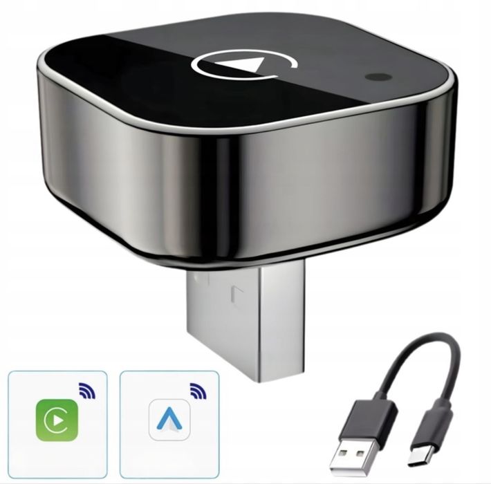 Bezprzewodowy Adapter CarPlay iPhone iOS Android Auto Wifi 5GHz