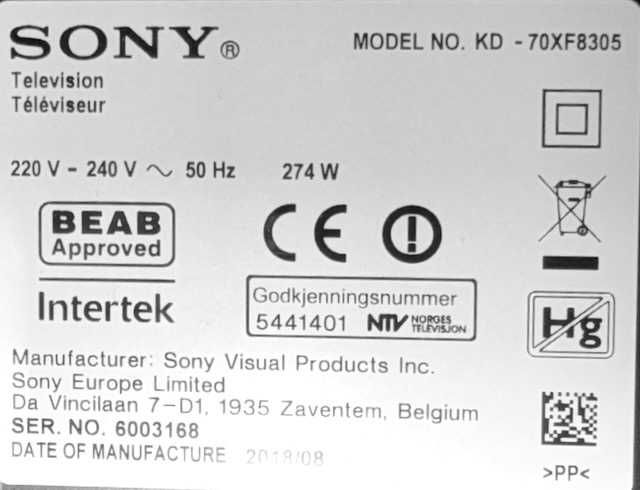 SONY BRAVIA 70" - Excelentes condições