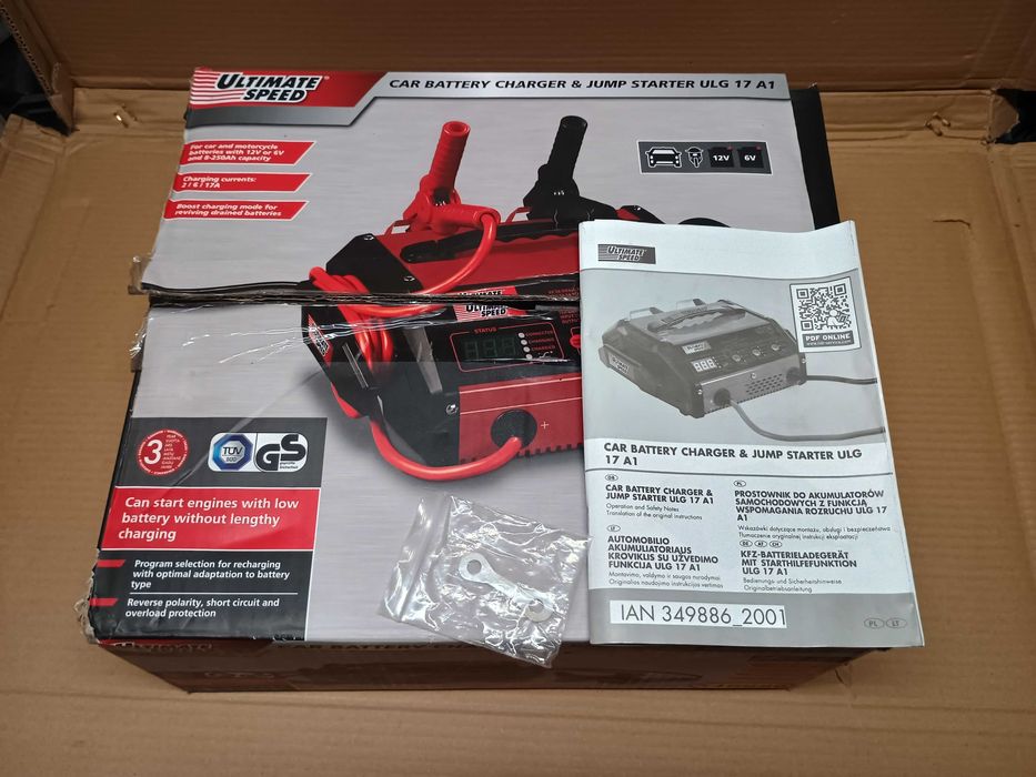 Prostownik, ładowarka Ultimate Speed 6/12V z funkcją rozruchu