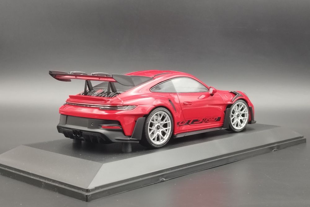 1:18 Porsche 911 992 GT3 RS Red with Silver Wheels  Minichamps