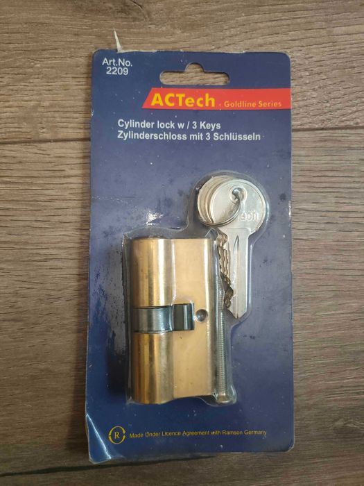 Zamek cylindryczny ACTech Goldline 3 klucze