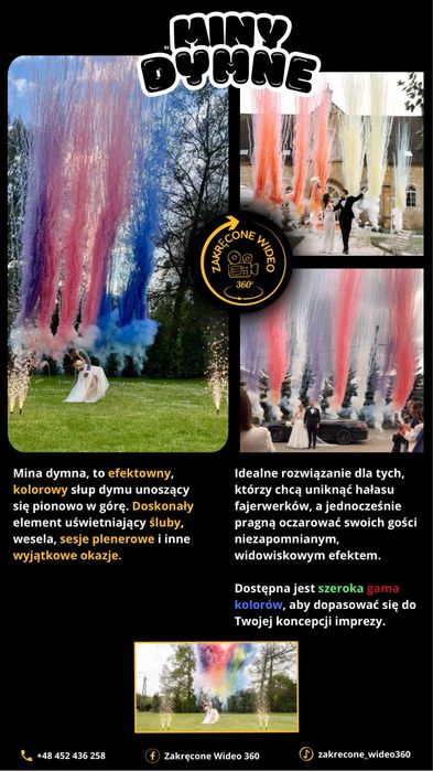 Fotobudka 360 | NOWOŚĆ Tunel LED | Miny Dymne
