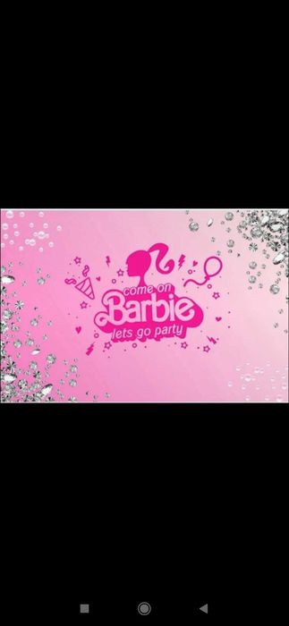 Tło, dekoracja Barbie Impreza