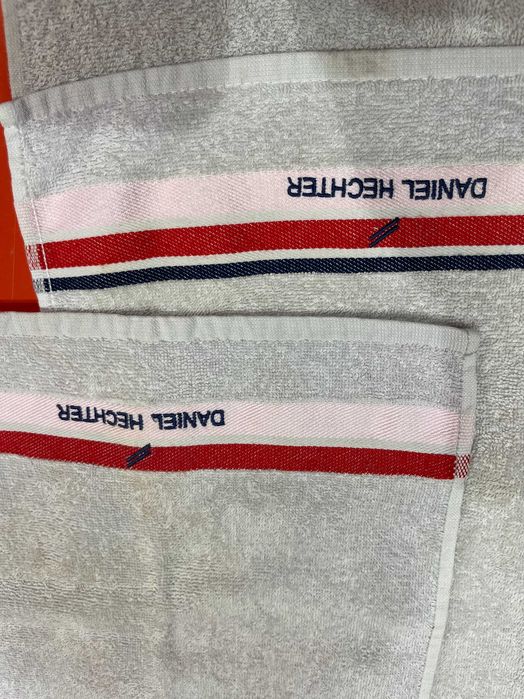 Conjunto toalhas banho, azuis e cinzentas, Daniel Hechter, algodão
