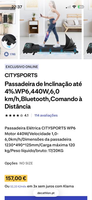 Passaseira compacta com 6 velocidades