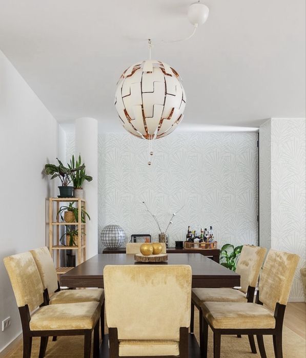 Mesa jantar extensivel + 8 cadeiras