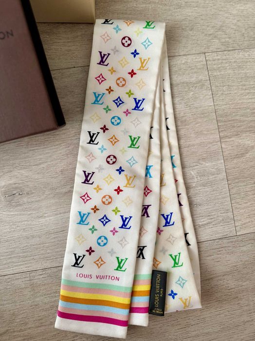 Louis Vuitton x Takashi Murakami  jedwabna chusta Monogram Multicolor