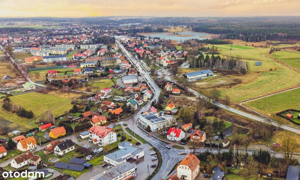 Działka budowlana Mrągowo 5.927 m² - park handlowy z Biedronką